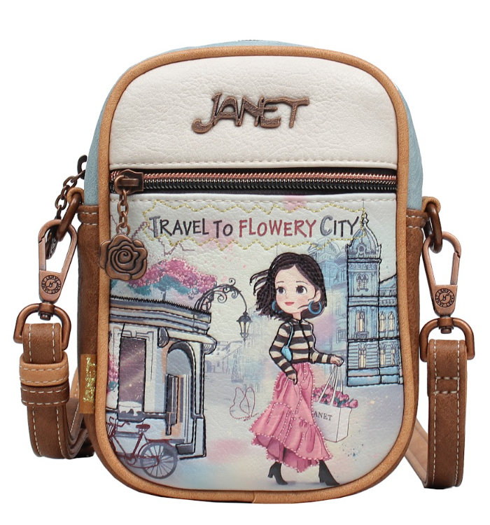 Mini Crossbody Phone Pouch — FLOWERY CITY