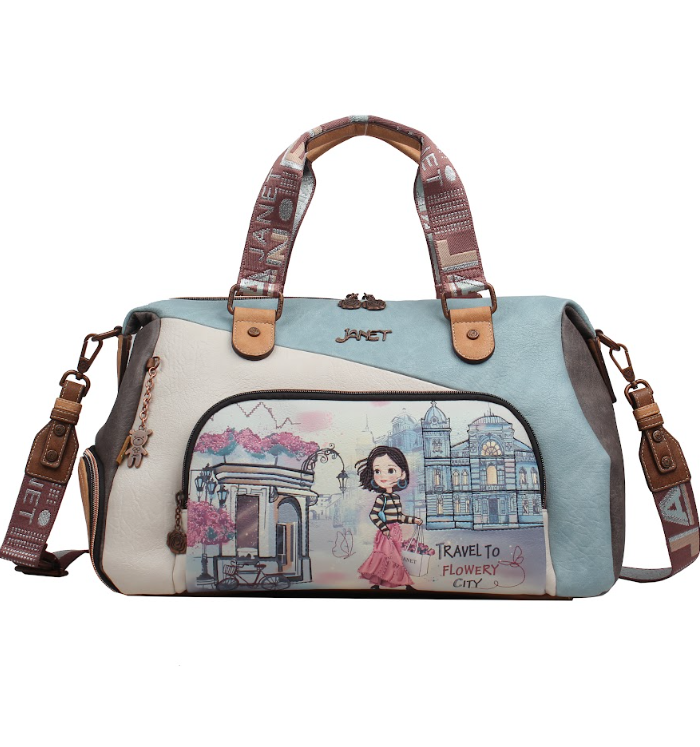 Top-Handle Weekender Bag — FLOWERY CITY