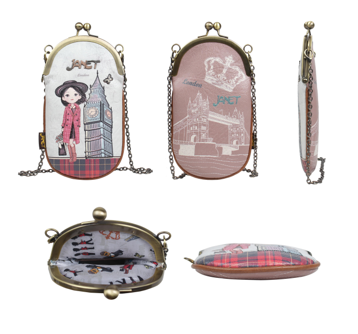 Kisslock Pendant Pouch — London Journey