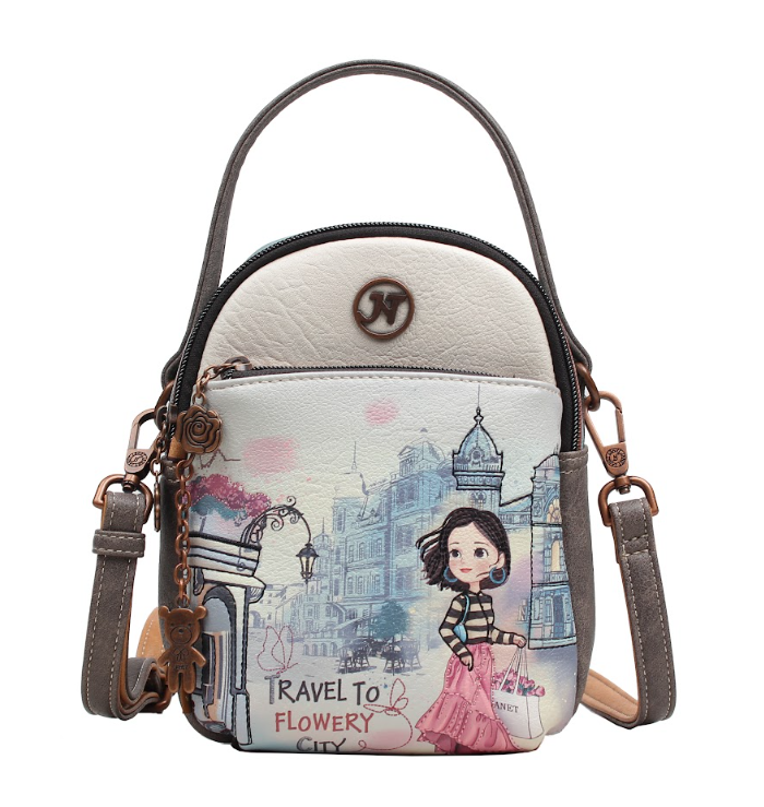 Crossbody Phone Pouch — FLOWERY CITY
