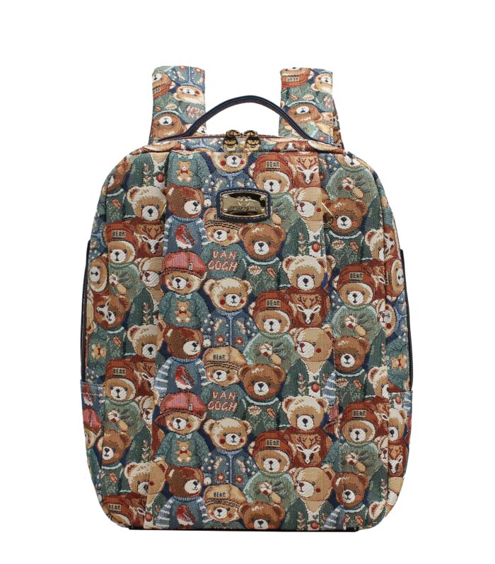 Slim Backpack — GREEN  BEAR