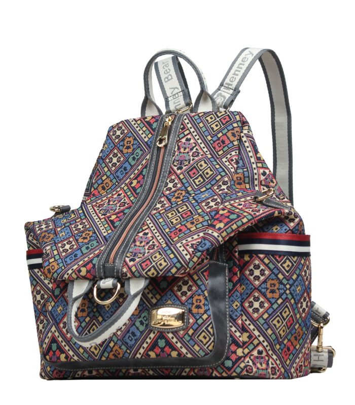 Rucksack-Style Backpack — VINTAGE CHECK