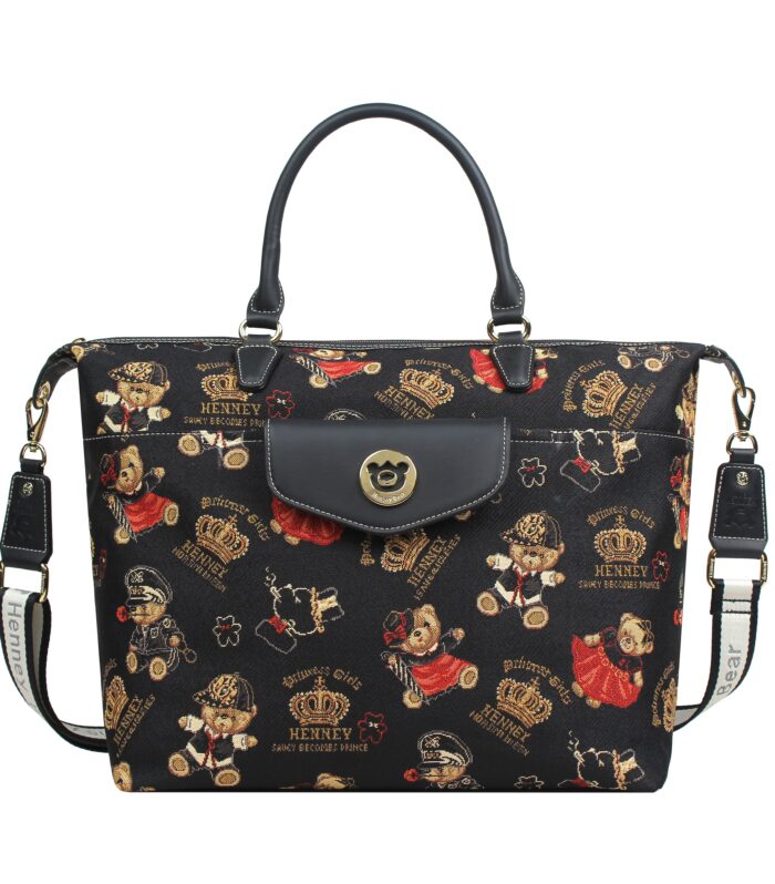 Structured Shoulder Tote — CROWN BEAR