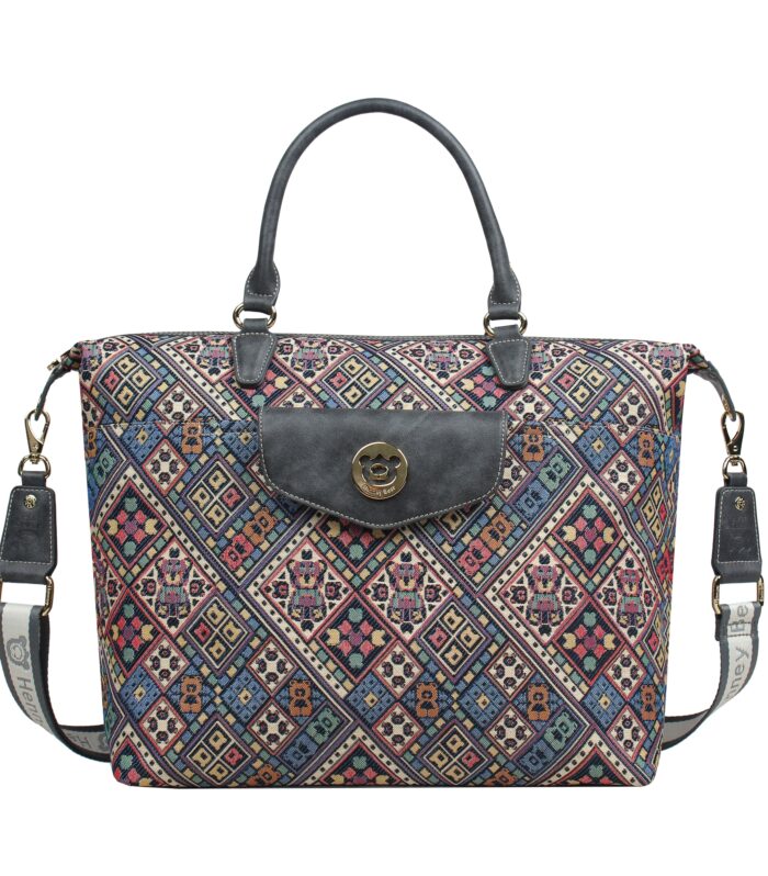 Structured Shoulder Tote — VINTAGE CHECK