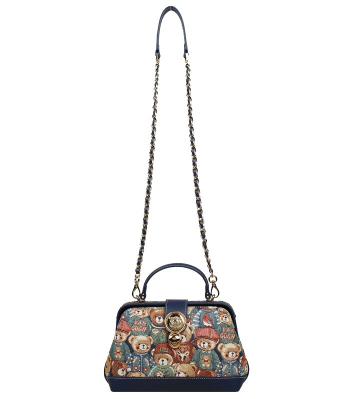 Compact Crossbody Pouch — GREEN BEAR