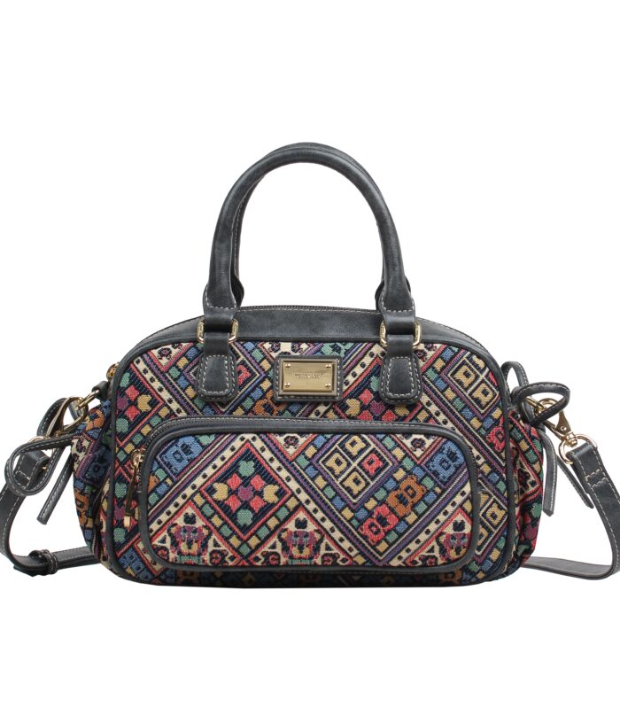 Bowling-Style Satchel — VINTAGE CHECK