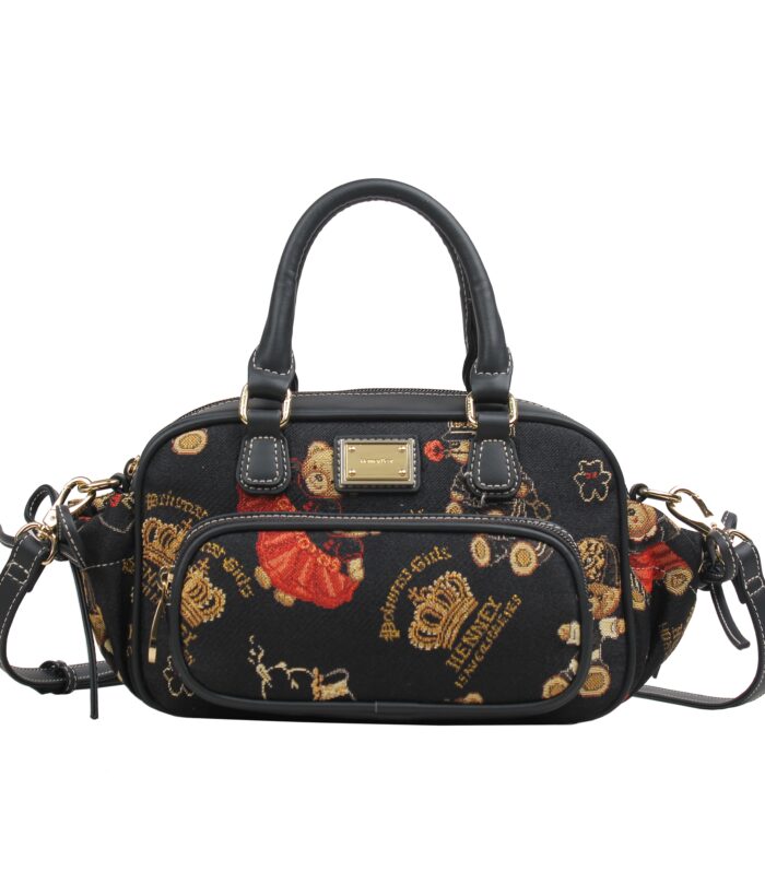 Bowling-Style Satchel — CROWN BEAR