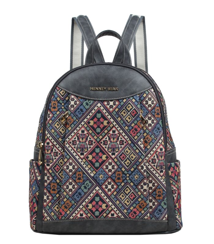 Drawstring Backpack — VINTAGE CHECK