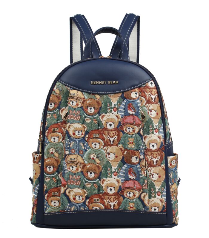 Drawstring Backpack — GREEN BEAR