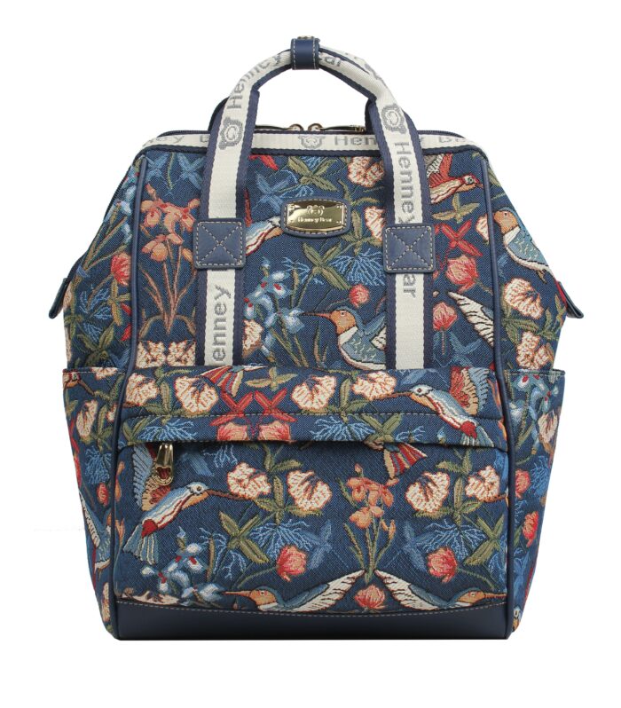 Top-Handle Backpack — BLUE HUMMINGBIRD