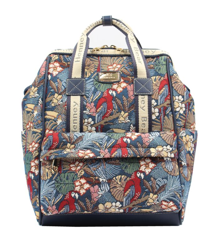 Top-Handle Backpack — PARROT SONG