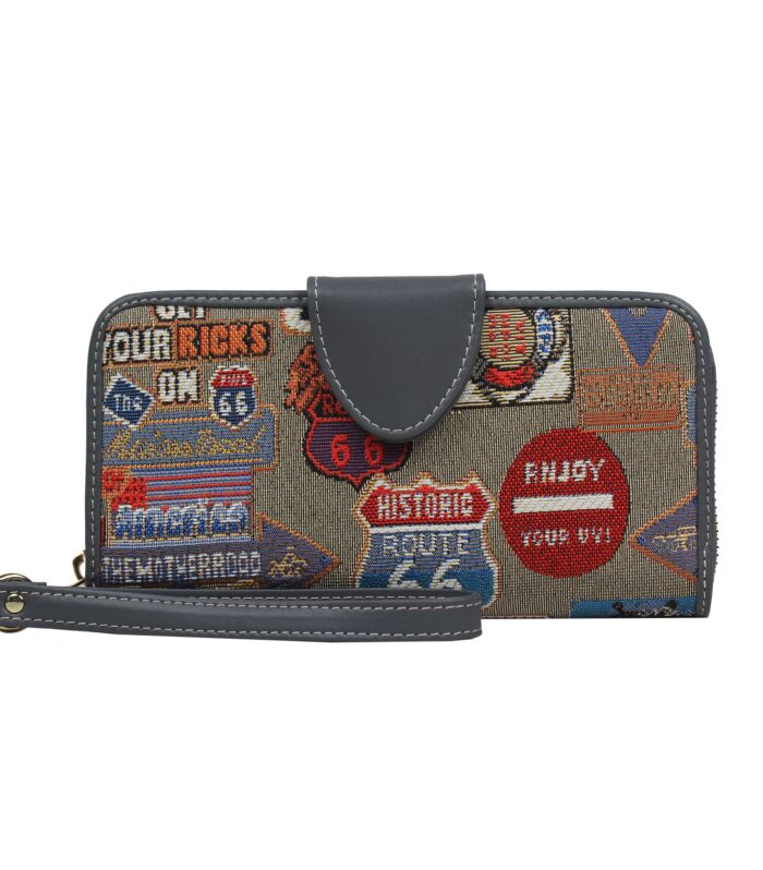 Zip Wallet — MEDAL PLATE GREY