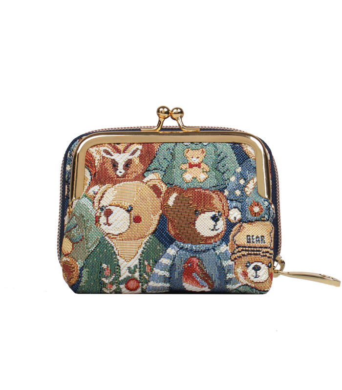 Compact Wallet — GREEN BEAR