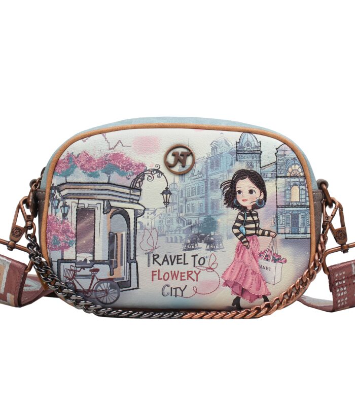 Camera-Style Crossbody Bag — FLOWERY CITY
