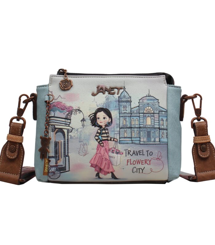 Compact Crossbody Bag — FLOWERY CITY