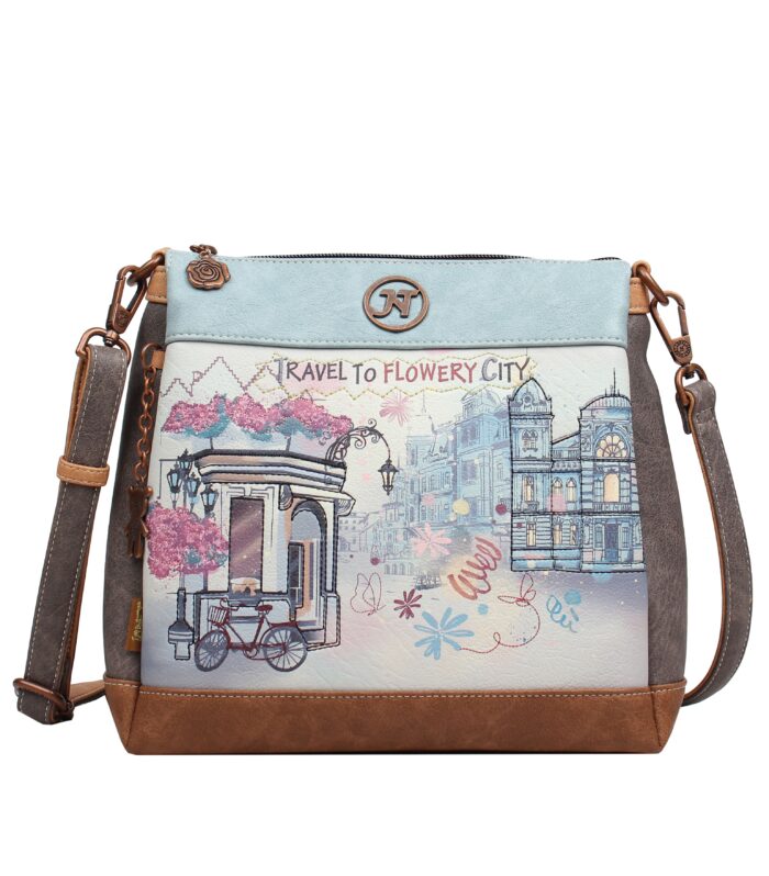 Crossbody Messenger Bag — FLOWERY CITY
