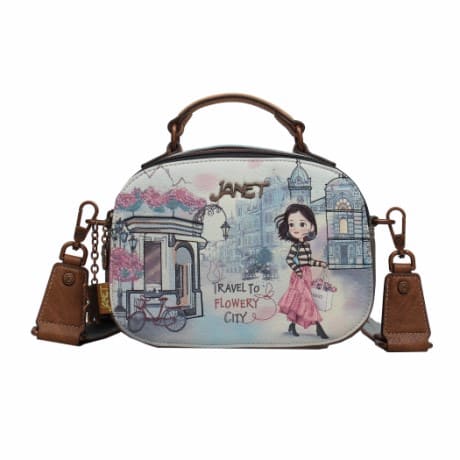 Bowling-Style Satchel — FLOWERY CITY