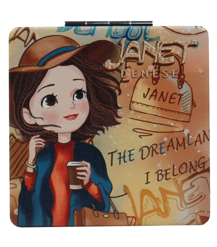 Square Compact Mirror — Autumn sunset