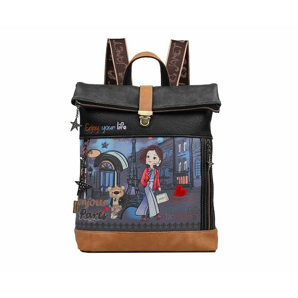 Flap-Top Backpack — PARIS DREAM